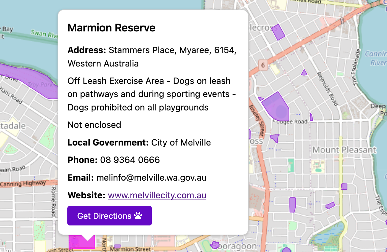 PARKHOUND Dog Park Finder screenshot